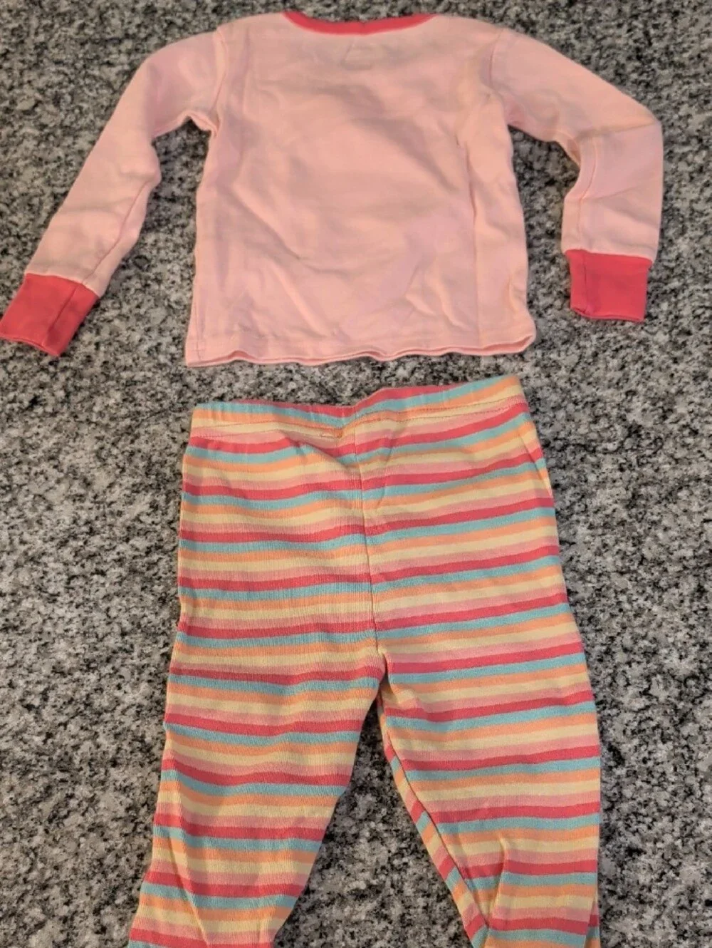 Gymboree Pink Striped Cupcake Pajama Set
